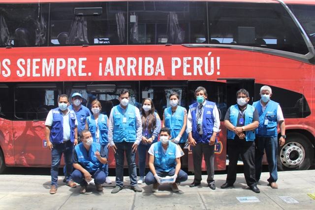 Bus Oficial de la Selección Peruana es puesto al servicio del país para combatir el Covid-19