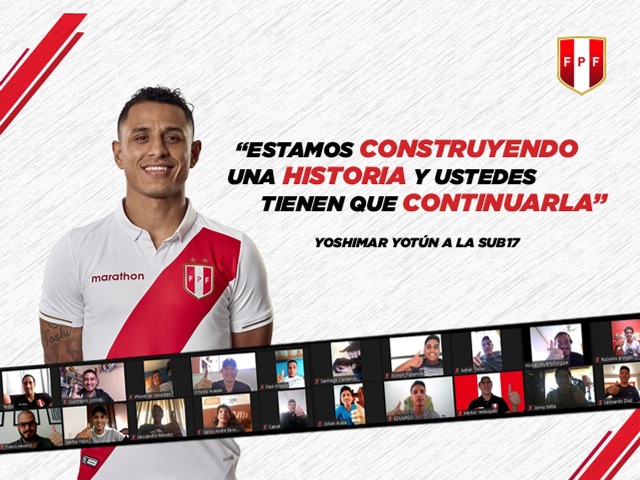 Yoshimar Yotún compartió su experiencia en el Fútbol con jóvenes de la Sub 17