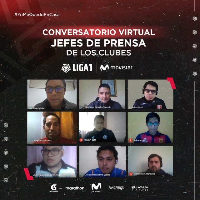 Liga 1 Movistar realizó Conversatorio con jefes de prensa de los Clubes