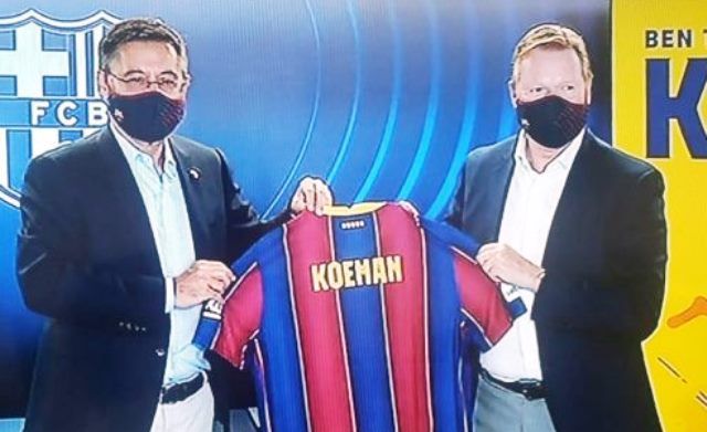 Barcelona presentó a Ronald Koeman como el nuevo entrenador